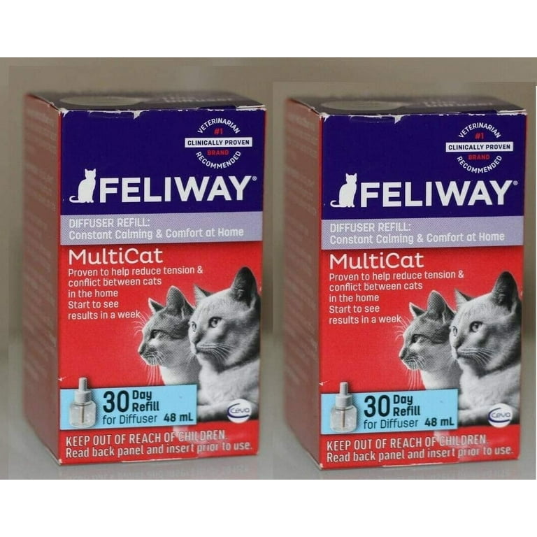 FELIWAY Multicat Diffuser Refill 2 Refills 48ml Each