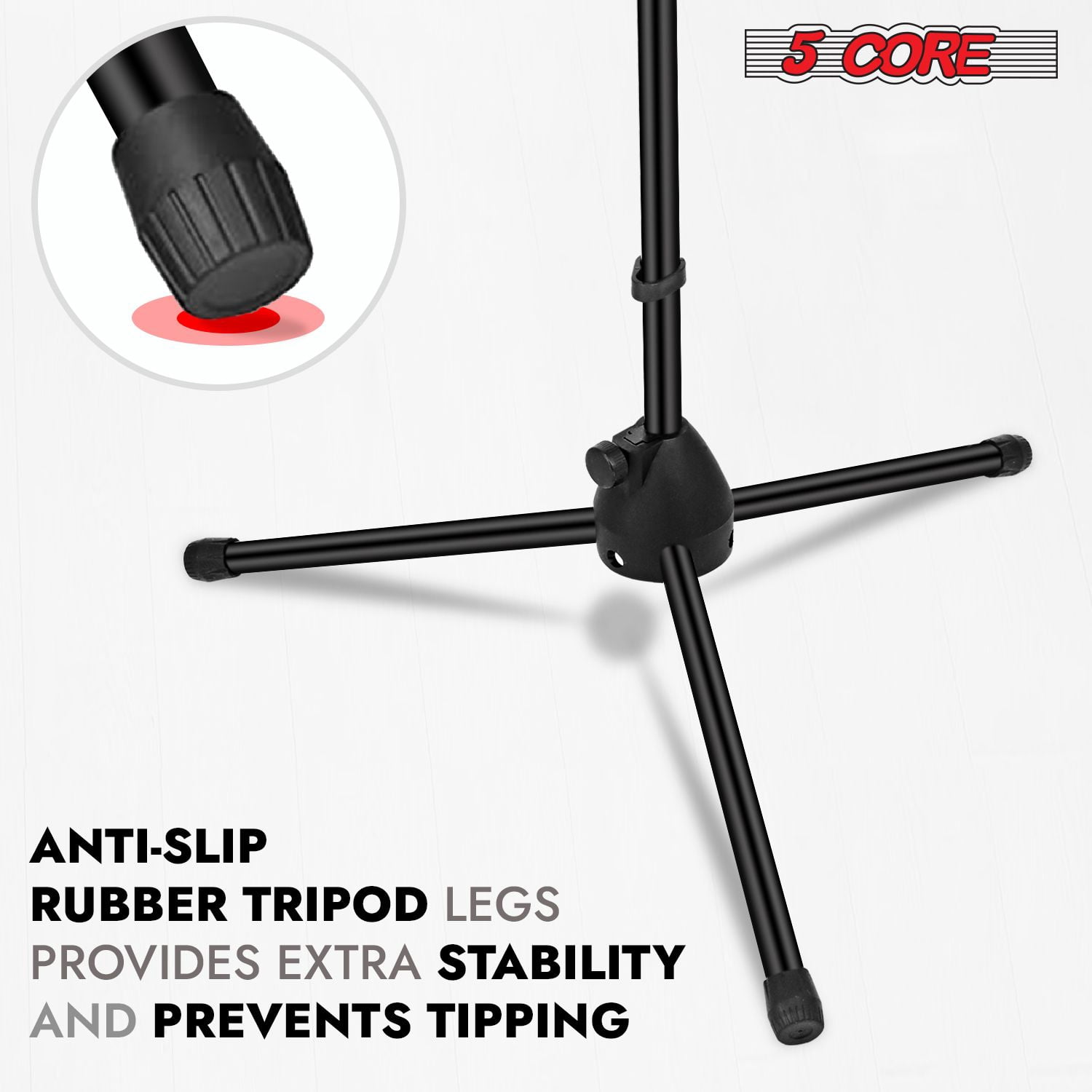 Tripod Mic Stand Floor 2Pcs Adjustable 18 to 72 Inches Sturdy Boom Arm Holder Microphone Stands Pedestal Para Microfono for Singing