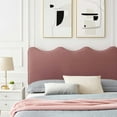 thumbnail image 4 of Modway Current Modern Performance Velvet Queen Platform Bed - Dusty Rose Pink, 4 of 12