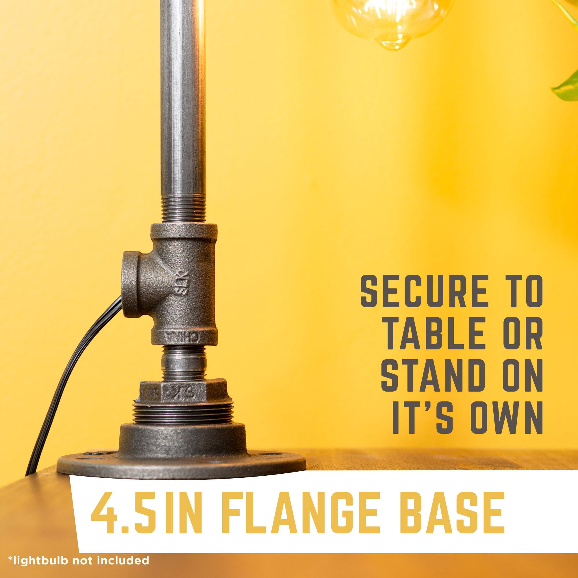 Industrial Pipe Reader Table Lamp by PIPE DECOR