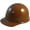 Brown, variant on MSA Skullguard Cap Style Jumbo Size Hard Hat with Fas-Trac 3 Ratchet Suspension Custom Light Pink Color