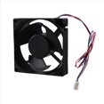 thumbnail image 3 of Ventilador de 3 Pines HH0004962A/HH0004140A de 12,5 X 12,5 cm para Refrigerador , Congelador, Silencioso, Repuestos., 3 of 5