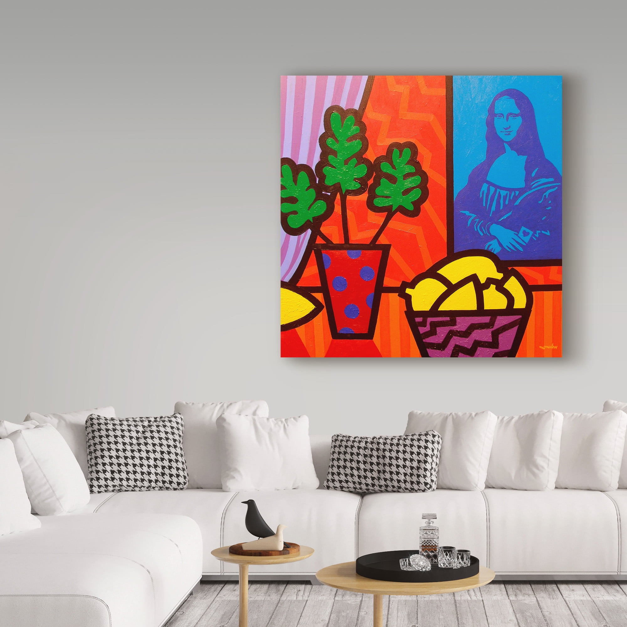Trademark Fine Art 'Still Life with Matisse and Mona Lisa' Canvas Art by John Nolan