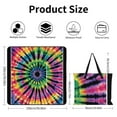 thumbnail image 2 of Colorful Tie Dye Vortex Waterproof Picnic Blanket with Foldable Zipper, Suitable for Outdoor Use, Suitable for Travel, Camping, Beaches, Parks, Grasslands, Picnic Blanket Accessories, 2 of 7