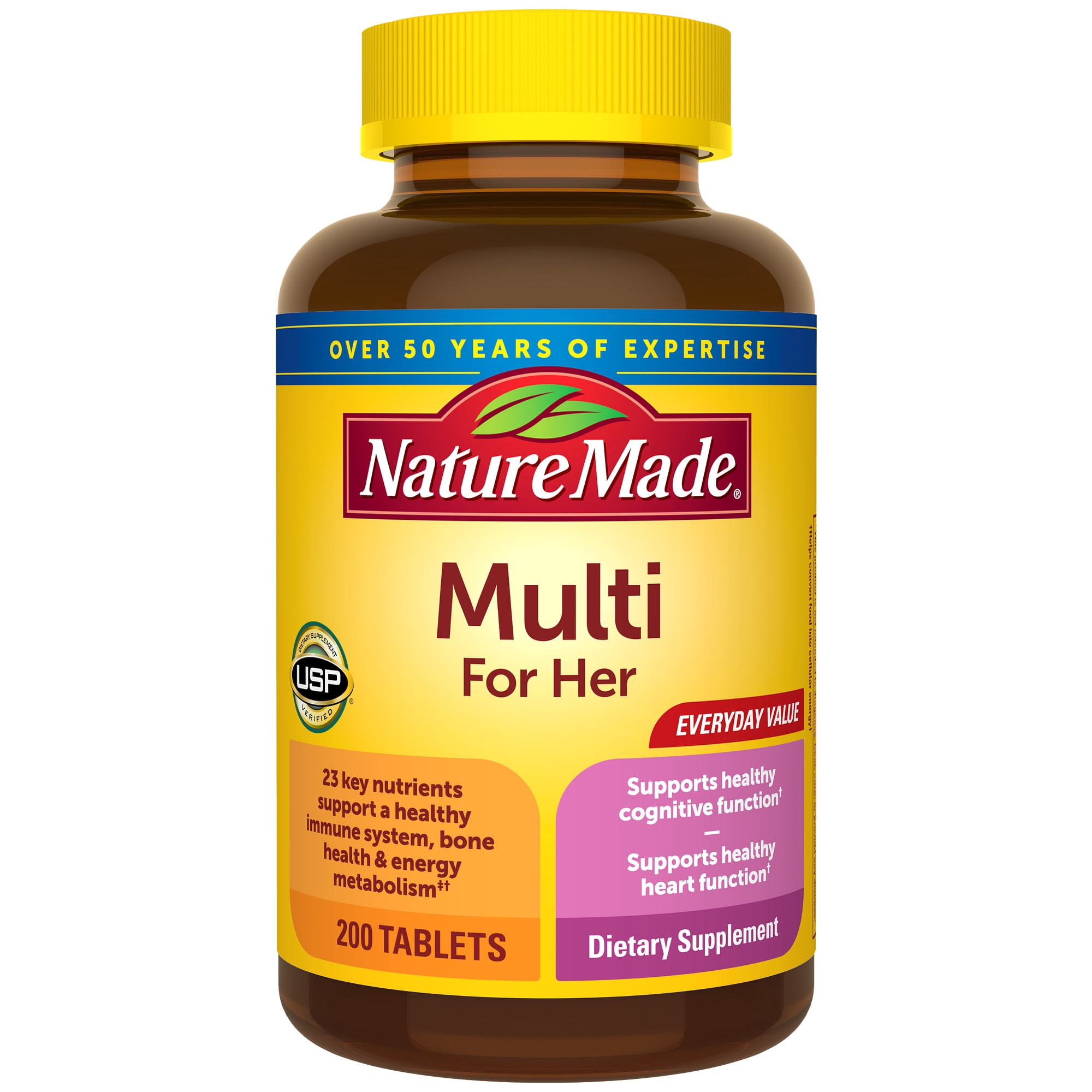 (3 pack) Nature Made Multi Vitamin for Women Tablets - Nutritional Support - 200 Count