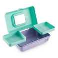 thumbnail image 2 of Caboodles Pretty in Petite Makeup Box, Two-Tone Seafoam on Lavender, 2 of 4