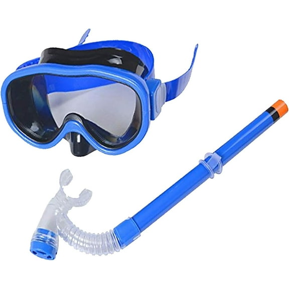 Kids Youth Water Sports Silicone Scuba Swimming Swim Diving Mask Snorkel Glasses Anti Fog Goggles Set