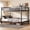 Black, variant on Bellemave Twin over Twin Bunk Bed for Teens and Adults, Metal Bunk Bed Frame with Under Bed Storage Space, Noise Reduced, Black