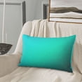 thumbnail image 6 of Haiem Pillowcase for Hair and Skin Queen - Turquoise Light Blue Printed Soft Pillowcase with Envelope Closure-16"x24", 6 of 8