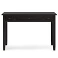 thumbnail image 4 of SIMPLIHOME Warm Shaker SOLID WOOD Hickory Brown 48 inch Wide Home Office Desk, Writing Table, Workstation, Study Table Furniture in White with 2 Drawerss, 4 of 5