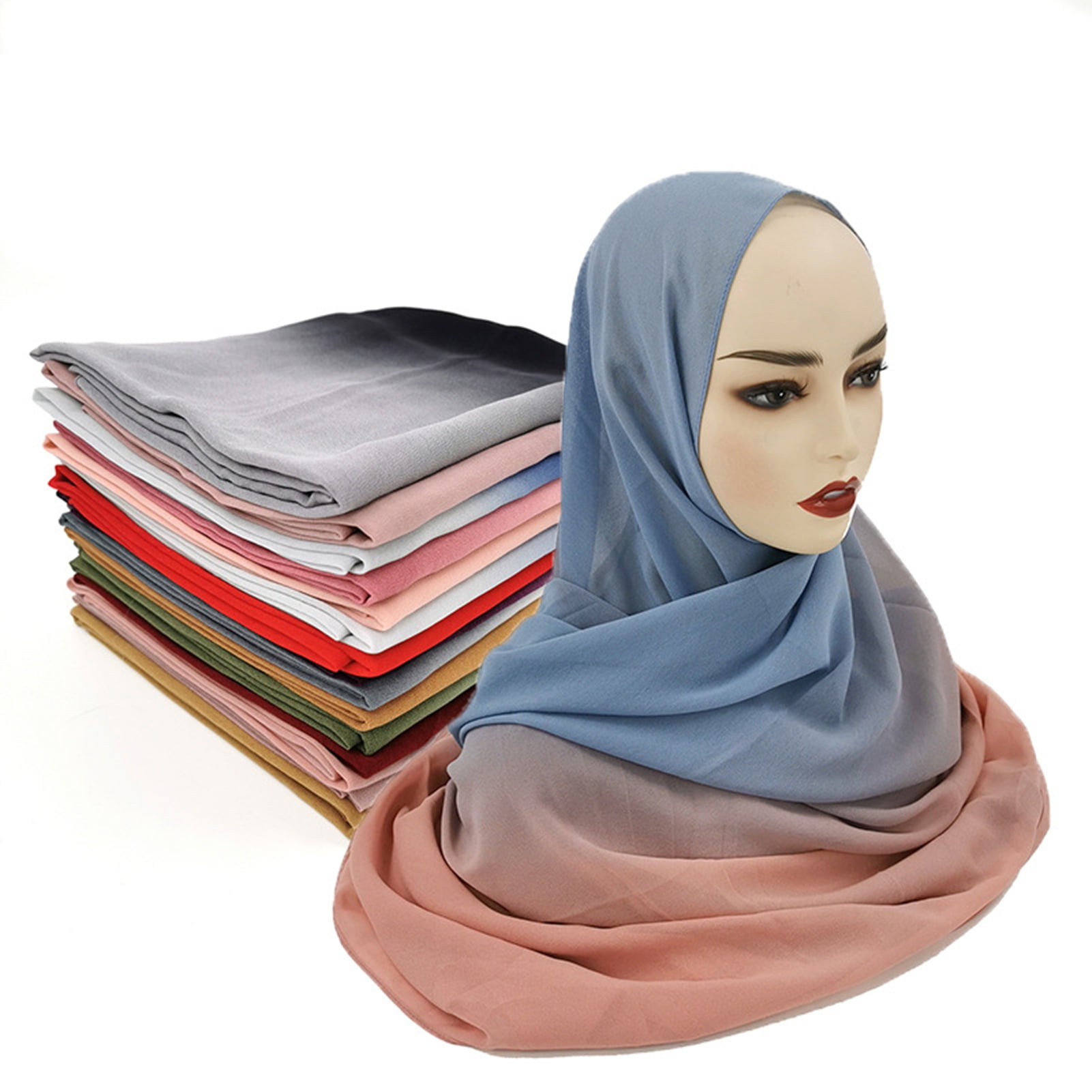 Ongedaan maken Gangster partij Travelwant Women Chiffon Scarves Soft Crinkle Crepe Hijab Long Scarf Wrap  Scarves Muslim Shawl - Walmart.com