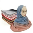thumbnail image 4 of Cheers US Women Chiffon Scarves Soft Crinkle Crepe Hijab Long Scarf Wrap Scarves Muslim Shawl, 4 of 7