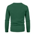 thumbnail image 4 of Zimjoy Cardigan Sweaters for Men Long Sleeve Button Down Green Cardigan Casual Slim Fit V Neck Ribbed Knit Sweater Vintage Open Front Lightweight Fall Clothes with Pocket, Dark Green M, 4 of 6