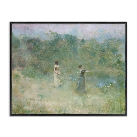 Stupell Industries Vintage Summer Fishing Ladies Black Framed Giclee Art, design by Wild Apple Portfolio