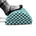 thumbnail image 5 of Teal Foot Rest, Traditional Polka Dots Pattern Design Vibrant Colored Geometrical Elements, Non-Slip Backing Adjustable Ergonomic Memory Foam Leg Support for Office, Teal White, by Ambesonne, 5 of 5