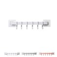 thumbnail image 2 of Wosthever Soporte de gancho de almacenamiento de cocina de alta calidad, 6 ganchos, soporte de pared para puerta, colgador para cuchara, cuchara, Juegos de accesorios de baño gris, 2 of 6