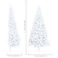 thumbnail image 4 of Medio árbol de Navidad artificial VidaXL con LED y juego de bolas, 4 of 9