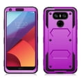 thumbnail image 2 of LG G6 Case, Mignova Rugged Plastic Heavy Duty Armor Holster Defender Full Body Protective Hybrid Case Cover with Kickstand, Build-in Screen Protector and Belt Swivel Clip for LG G6 (Purple), 2 of 6