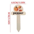 thumbnail image 2 of MTBLYS Natural Wood Markers Vegetable Garden Labels Herb Signs 1 Pcs Waterproof Weatherproof Indoor Outdoor Use, 2 of 7