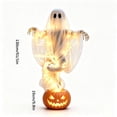 thumbnail image 4 of Luckky Swirling Ghost Pumpkin Yard Lamp,Lighted Spooky Ghost Statue with Warm Light,Waterproof Outdoor Ornament for Porch,Pathway,Lawn & Garden,Fall Autumn Halloween Party Decor, 4 of 9