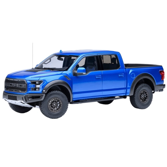 2019 Ford F-150 Raptor Pickup Truck Velocity Blue 1/18 Model Car by Autoart