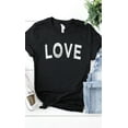 thumbnail image 3 of Distressed Love Graphic Tee T-Shirt, 3 of 6