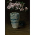 thumbnail image 2 of William Merritt Chase 14x18 Black Ornate Wood Framed Double Matted Museum Art Print Titled - Pink Azalea, Chinese Vase (1880-90), 2 of 5