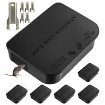 Jahy2Tech Mouse Stations, 6-Pack Keyless Design Safer Control Mouse Stations for Child & Pet Safety Indoor