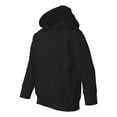 thumbnail image 5 of Couver Toddler Fleece Long Sleeve Hooded Pullover Sweatshirt with Side Seam Pockets, BLACK 5/6, 5 of 5