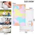 thumbnail image 2 of Colorful Horse Silhouette Patterned Hand Towels 2 PCS, Cotton Bath Towel for Drying Face Hands Body Decorative Water Absorbent Lightweight Towels for Bathroom Ktichen Travel Gym, 16"x28", 2 of 6