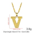 thumbnail image 2 of Fiaya Women Initial Necklace for Women Dainty Gold Letter A-Z Pendant Choker Necklace Alphabet Name Necklace Cute Personalized Name Necklace Jewelry Gifts (V), 2 of 3