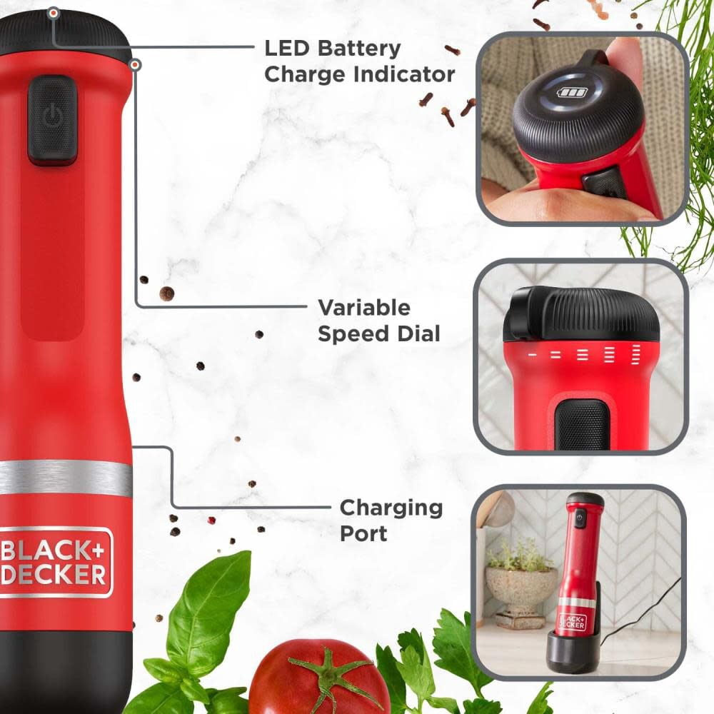 Black And Decker Kitchen Wand Cordless 6 In 1 Kitchen Multi Tool Red