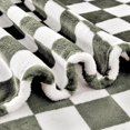 thumbnail image 6 of Checkered Blanket Flannel Throw Blankets Soft Cozy Checkered Grid Print Chessboard Gingham Pattern Blankets for Bed Sofa Couch for All Seasons（Dark Olive, 50"×60"）, 6 of 6