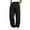 Black, variant on Yongwang Mens Fashion Sweatpants Open Bottom Drawstring Elastic Waist Sweatpants Lightweight Casual Comfy Trousers with Pocket