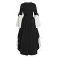 thumbnail image 7 of LEKWK Victorian Dress for Women Colonial Marie Antoinette Gown Classic Princess Dress Up Tiered Ruffled Elegant Renaissance Dress with Bow, 7 of 7