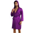 thumbnail image 5 of Wancir Mens Womens Dressing Gown Kimono Bathrobe SatinKimono Robes Sleepwear Nightwear Nightgown, 5 of 5