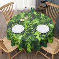 thumbnail image 3 of Design Pattern Round Tablecloth 60 Inch – Waterproof Polyester Table Cover with Full Print Design, Wrinkle Resistant & Washable for Kitchen Dining Party Decor, 3 of 6