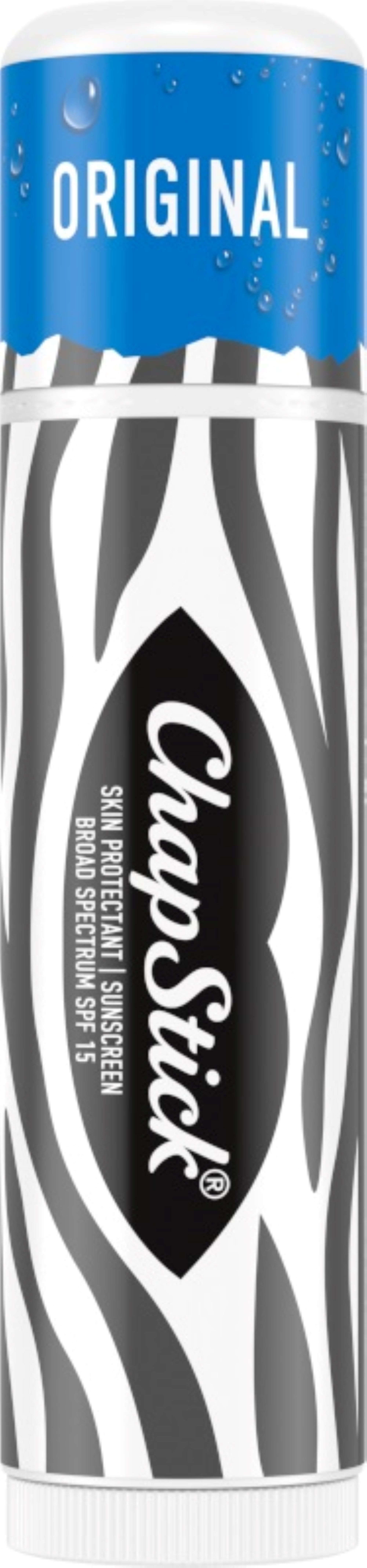 ChapStick Fashion Collection Zebra Lip Balm, Moisturizing, Paraben Free, 0.15 oz, 3 Pack
