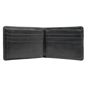 Hidesign Angle Stitch RFID-blocking Multicompartment Black/Brown Leather Wallet