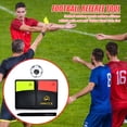 thumbnail image 3 of Tarjetas de árbitro de fútbol Tarjetas de árbitro de fútbol ​​fútbol ​​deportes al aire libre tarjeta amarilla roja herramientas para monedas FLhrweasw Nuevo, 3 of 9