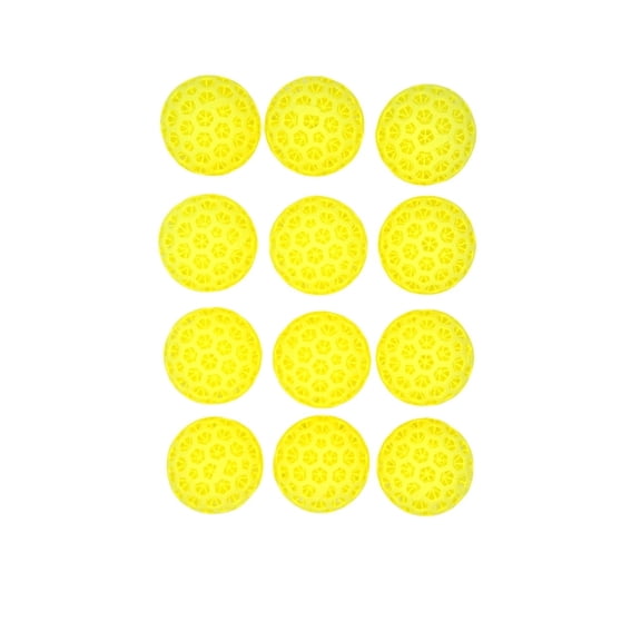 NETX VorteX 12 Pack Silent Pickleballs, 3D Printed Indoor Balls, Yellow