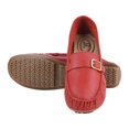 thumbnail image 2 of LIBERTYZENO Womens Leather Flat Loafers Casual Driving Walking Shoes, Red, 2 of 9