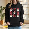 thumbnail image 2 of SnZhen Christmas Women's Hoodies Fashion Printed Pocket Long Sleeved Hooded Comfortable Sweatshirt Tops Z-Black L, 2 of 5