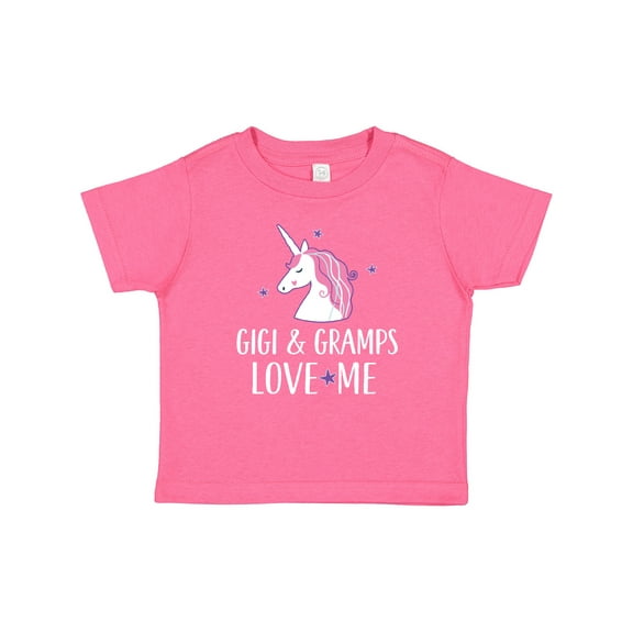Inktastic Gigi and Gramps Love Me Unicorn Girls Baby T-Shirt