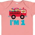 thumbnail image 4 of Inktastic 1st Birthday Fire Truck Boys or Girls Baby Bodysuit, 4 of 5