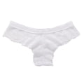 thumbnail image 3 of Gibobby Braguitas Slim Fit Calzoncillos de tanga de encaje vacío de encaje de color sólido sexy para mujer(Blanco， L), 3 of 4