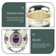 thumbnail image 4 of Cáliz de aleación de zinc con incrustaciones de gemas, copa de vino, copa de licor blanca tallada, copas de vástago para bar en casa, fiesta (plata, blanco, morado, patrón de flores al azar), 4 of 5