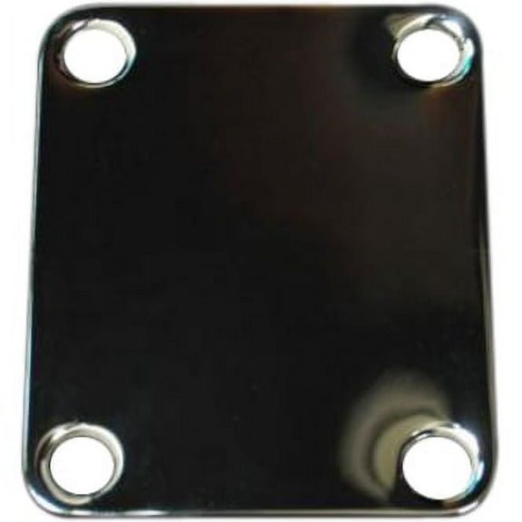 4-Bolt Vintage-Style Neck Plate "Plain" (No Serial Number or Logo) (Chrome)