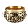 thumbnail image 2 of EXHUMKY De Feng Shui Para Con Y Detalles Grabados Color Marrón, 2 of 7