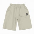 thumbnail image 5 of NIEWTR Boys Casual Cargo Shorts Lightweight Cotton Shorts with Pockets for Outdoor Adventure Play(Khaki,7-8 Years), 5 of 9